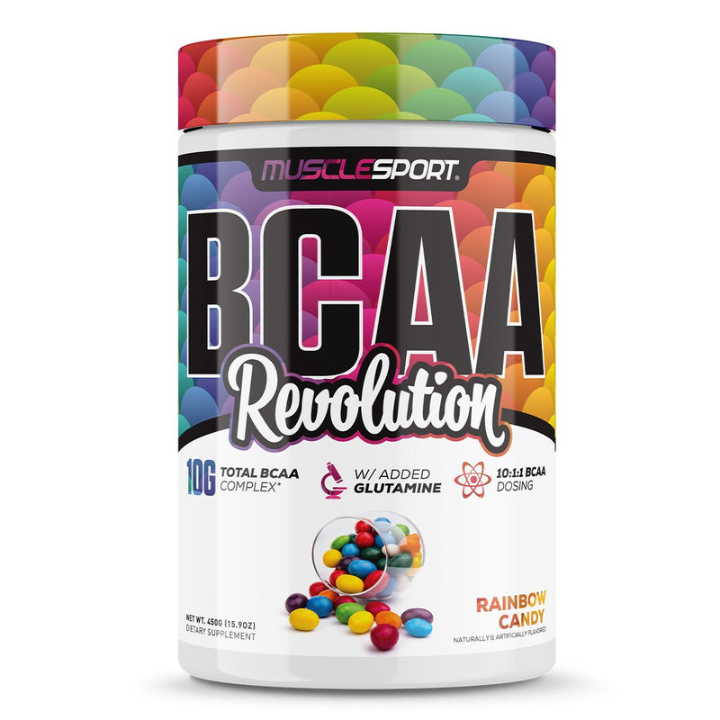 Musclesport BCAA Revolution l Aminos l Best Deal l Rainbow Candy