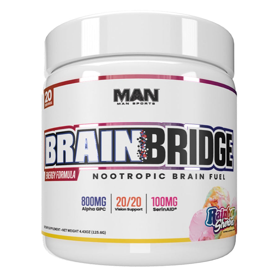 Brain Bridge Focus Nootropic MAN Size: 20 Servings Flavor: Rainbow Sherbert