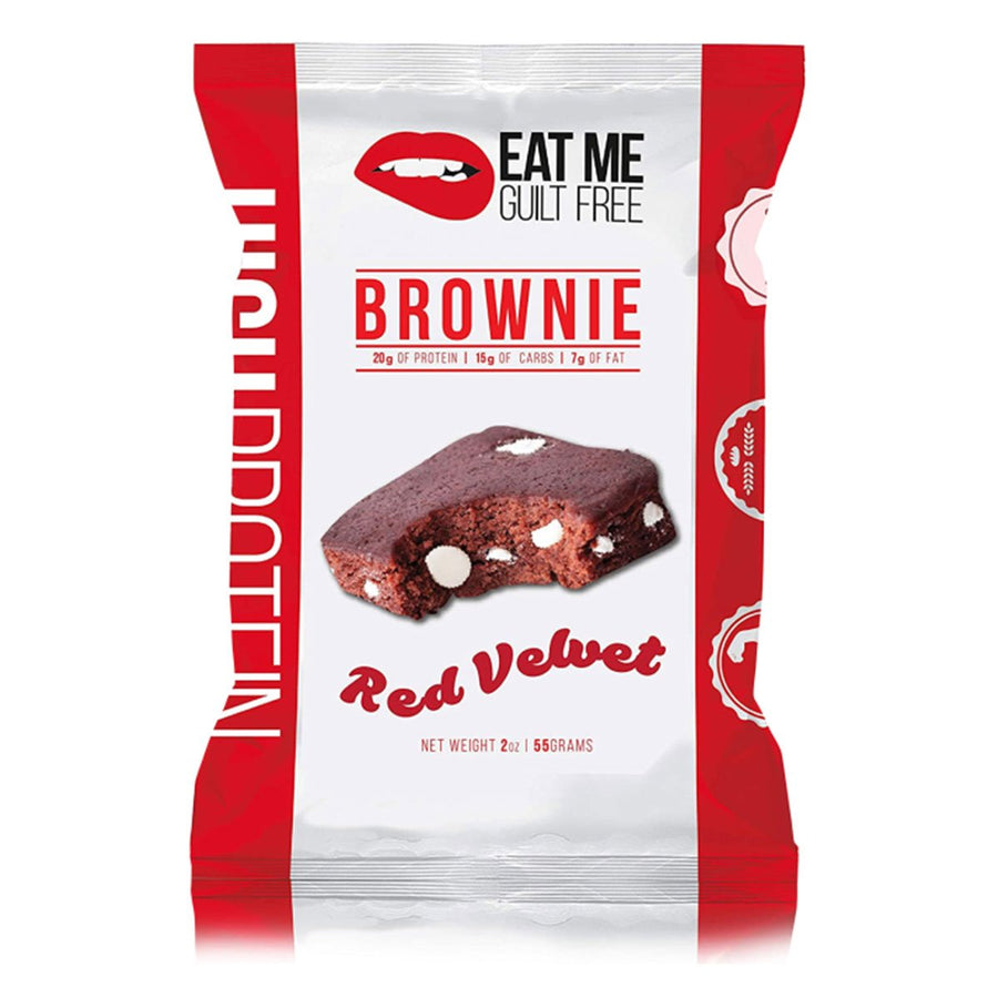 Guilt Free Protein Brownies Healthy Snacks Eat Me Guilt Free Size: 12 Brownies Flavor: Red Velvet