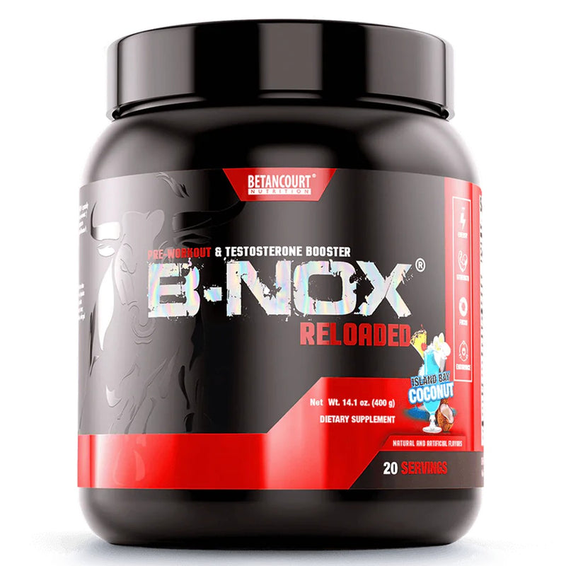 Betancourt B Nox Reloaded Pre Workout & Testosterone Booster Pre-Workout Betancourt Nutrition Size: 20 Servings Flavor: Island Bay Coconut