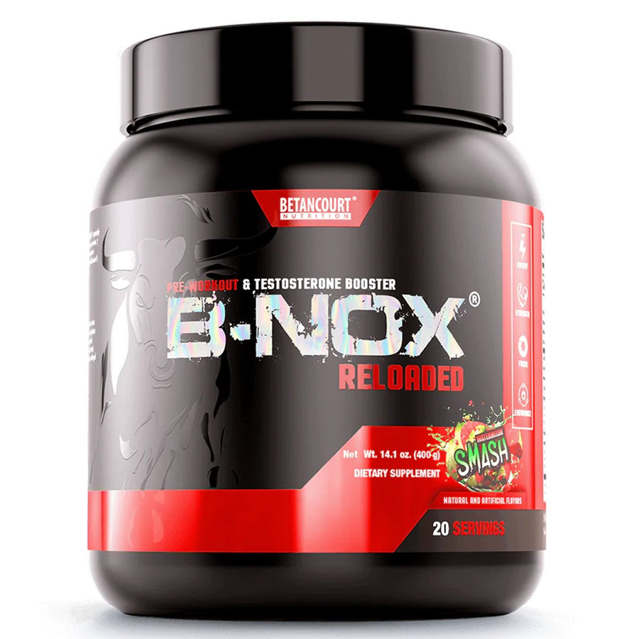 Betancourt B Nox Reloaded Pre Workout & Testosterone Booster Pre-Workout Betancourt Nutrition Size: 20 Servings Flavor: Watermelon Smash