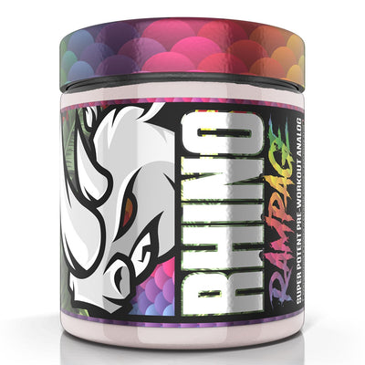 Rhino Rampage Pre Workout Pre-Workout Musclesport Size: 30 Servings Flavor: Rainbow Candy