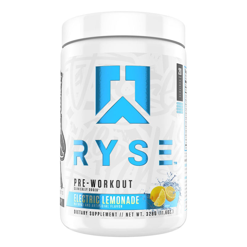 Ryse Pre Workout Pre-Workout RYSE Size: 20 Servings Flavor: Electric Lemonade