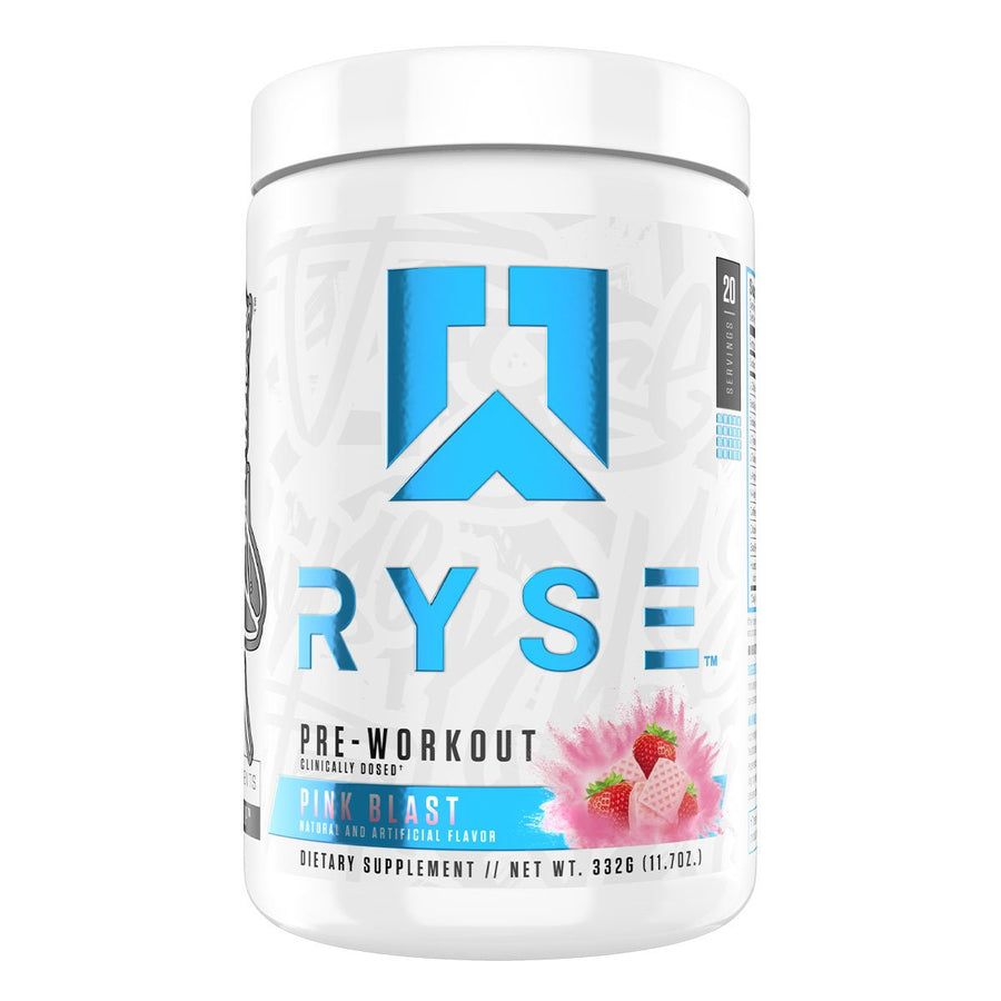 Ryse Supps Pre Workout Supplement Pink Blast