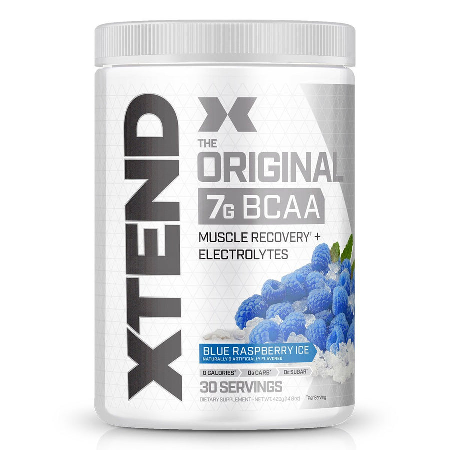 Xtend BCAA Aminos Scivation Size: 30 Servings Flavor: Blue Raspberry Ice