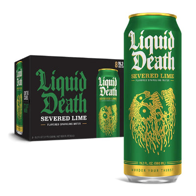 Liquid Death Flavored Sparkling Water Liquid Death Size: 12 Pack Flavor: Severed Lime