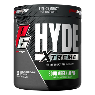 Pro Supps HYDE Xtreme Pre Workout Powder Supplement Sour Green Apple