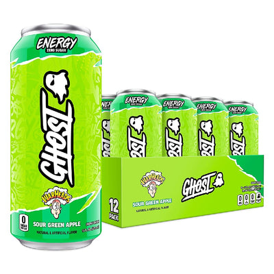 GHOST Energy Drink Energy Drink GHOST Size: 12 Cans Flavor: Warheads™ Sour Green Apple