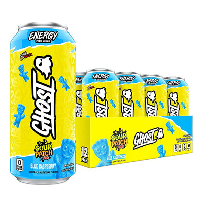 GHOST Energy Drink Energy Drink GHOST Size: 12 Cans Flavor: Sour Patch Kids™ Blue Raspberry