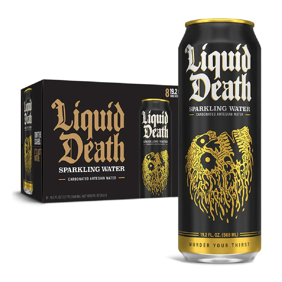 Liquid Death Mountain Water Liquid Death Size: 12 Pack Flavor: Sparkling Water