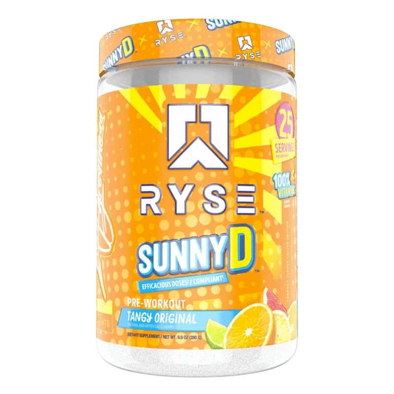 RYSE SunnyD Pre Workout Pre-Workout RYSE Size: 25 Scoops Flavor: Tangy Original