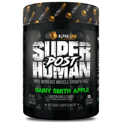 Alpha Lion Superhuman Post Vitamins & Supplements Alpha Lion Size: 25 Servings Flavor: Gainy Smith Apple (Green Apple Candy)
