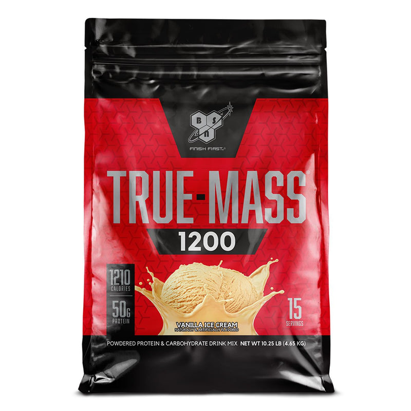 True Mass 1200 Mass Gainers BSN Size: 10 Lbs. Flavor: Vanilla Ice Cream