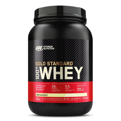ON Optimum Nutrition Gold Standard 100% Whey Protein Powder Supplement Unflavored