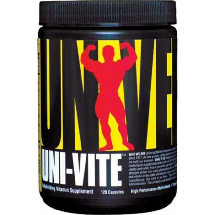 Uni-Vite Vitamins Universal Nutrition Size: 120 Capsules (30 Servings)