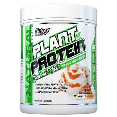Plant Protein Protein Nutrex Size: 1.2 Lbs. Flavor: Vanilla Caramel