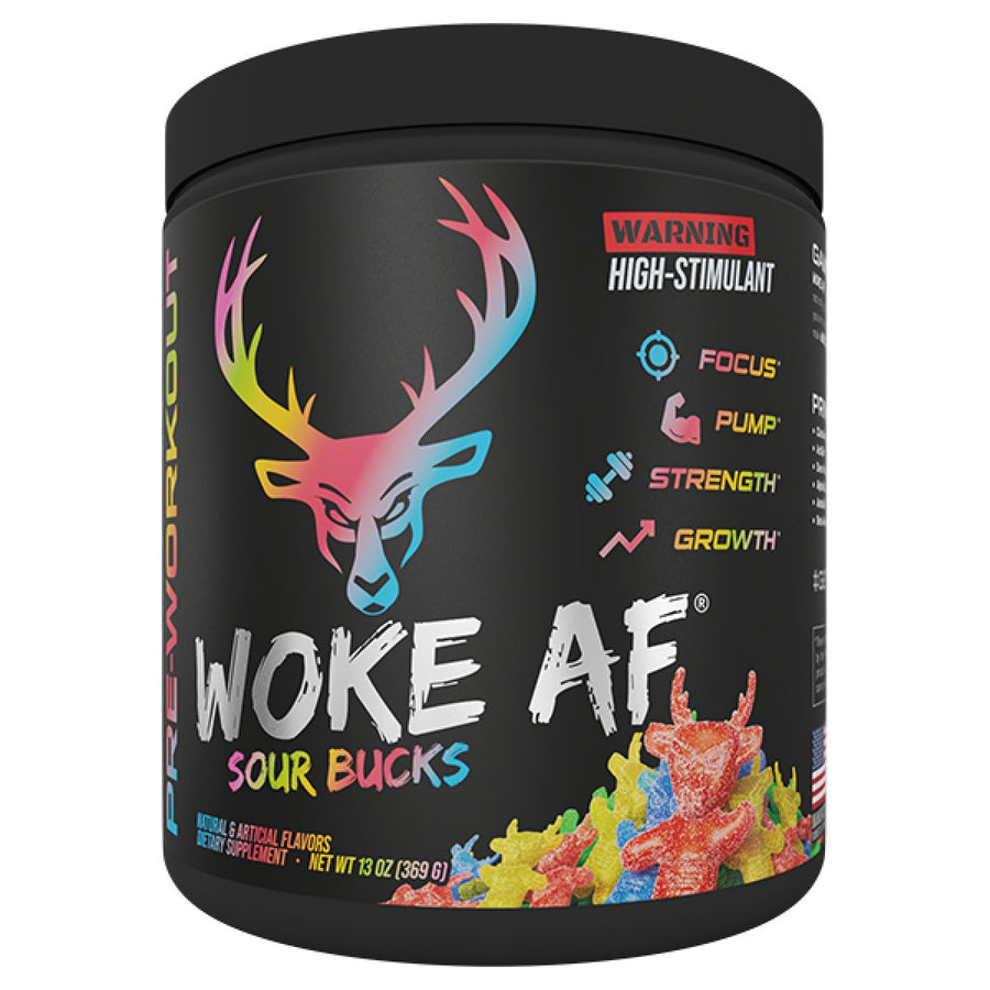 Bucked Up Pre Workout Candy Pre-Workout Bucked Up Size: 30 Servings Flavor: Woke AF - Sour Bucks