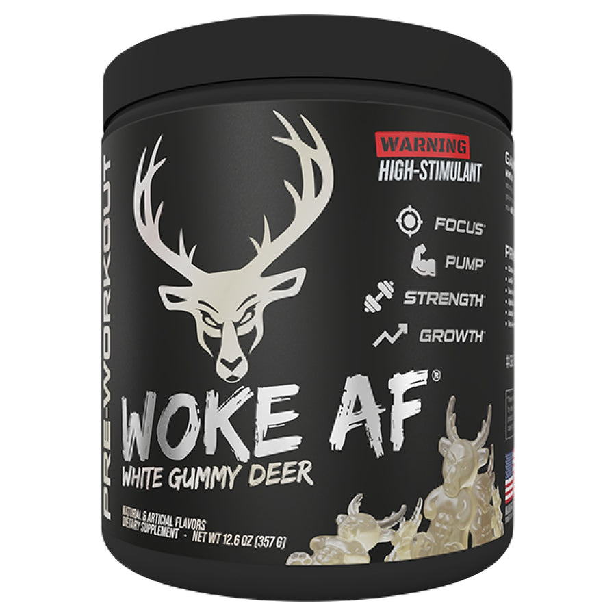 Bucked Up Pre Workout Candy Pre-Workout Bucked Up Size: 30 Servings Flavor: Woke AF - White Gummy Deer