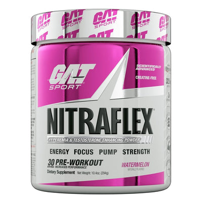GAT Sport Nitraflex Pre Workout Powder Watermelon