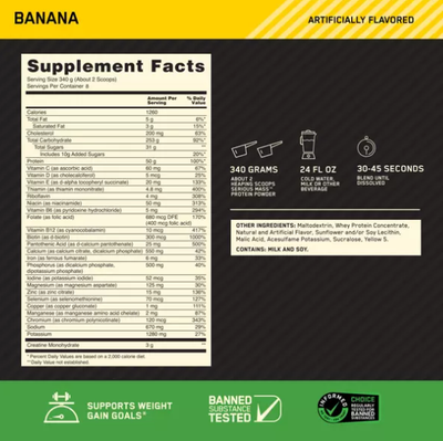 #nutrition facts_6 Lbs. / Banana