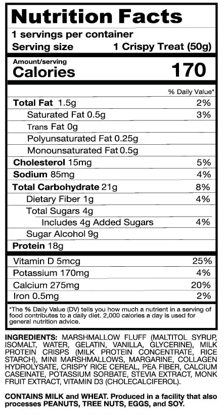Purus Protein Crispy Treat Healthy Snacks Purus Labs Size: 12 Pack Flavor: S&