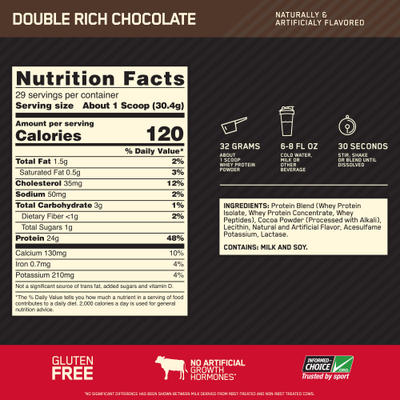#nutrition facts_2 Lbs / Double Rich Chocolate
