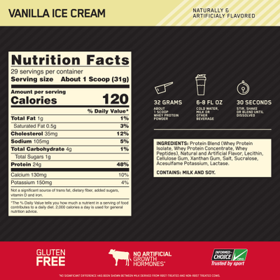 #nutrition facts_2 Lbs / Vanilla Ice Cream