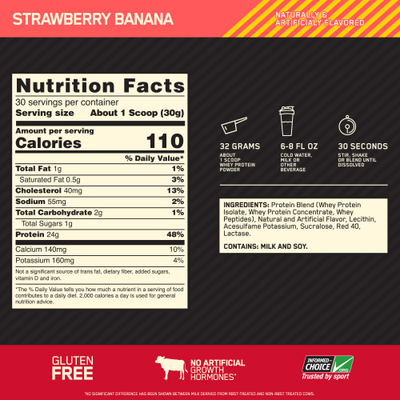 #nutrition facts_2 Lbs / Strawberry Banana