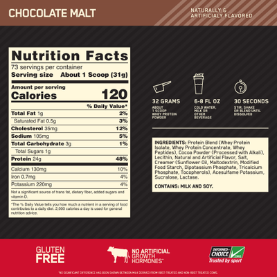 #nutrition facts_5 Lbs / Chocolate Malt