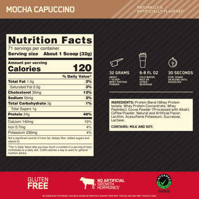 #nutrition facts_5 Lbs / Mocha Capuccino