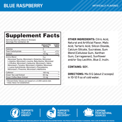 #nutrition facts_30 Servings / Blue Raspberry