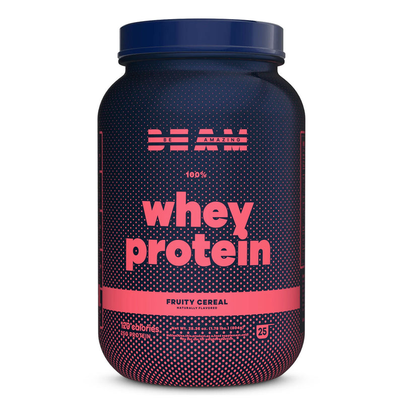 BEAM whey protein isolate Protein BEAM: Be Amazing Size: 2 Lbs. Flavor: Fruity Cereal