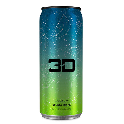 3D Energy Drink Energy Drink 3D Energy Size: 12 Cans Flavor: Galaxy Lime
