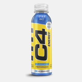 C4 Energy Drinks Non Carbonated RTD Cellucor Size: 12 Bottles Flavor: Icy Blue Razz