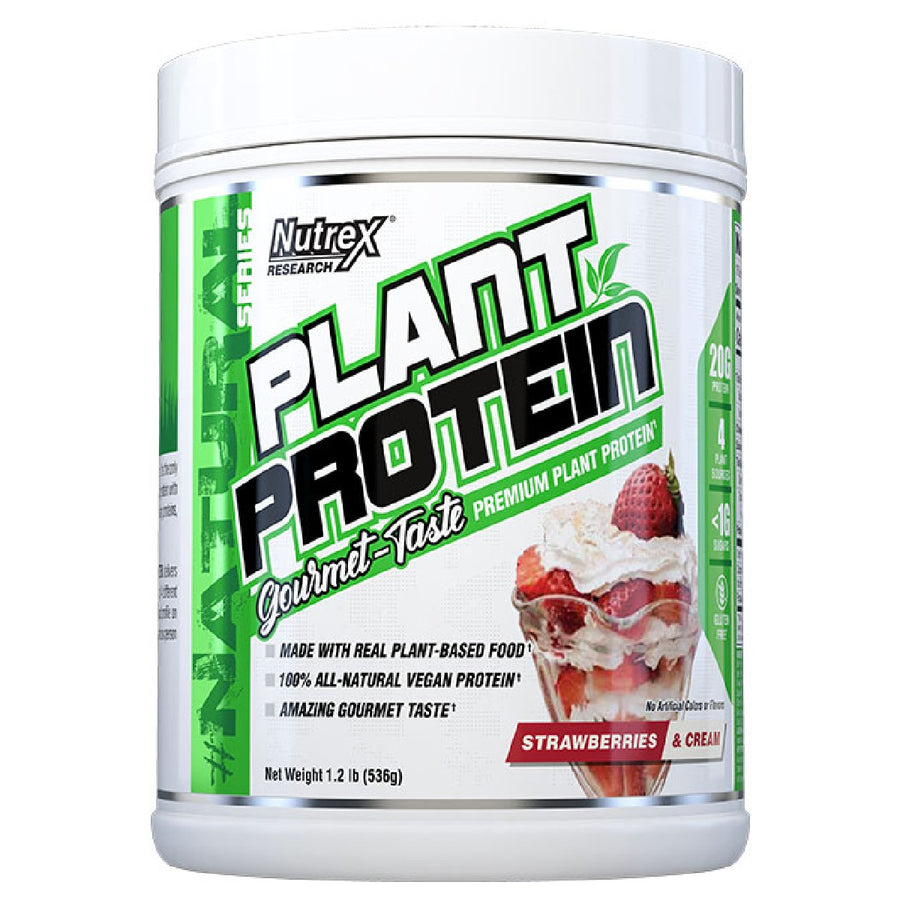 Plant Protein Protein Nutrex Size: 1.2 Lbs. Flavor: Strawberries and Cream