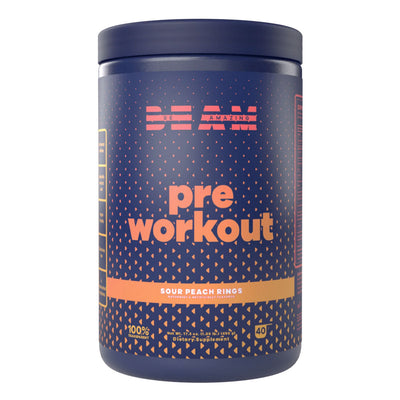 BEAM pre workout Pre-Workout BEAM: Be Amazing Size: 40 Scoops Flavor: Sour Peach Rings