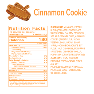 #nutrition facts_1 Jar / Cinnamon Cookie